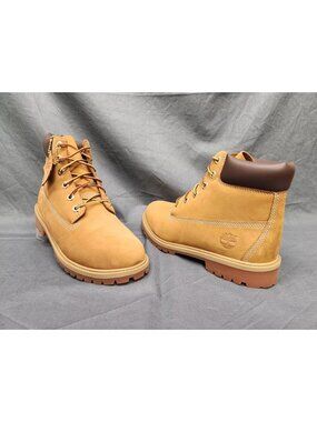 Timberland Youth 6 Inch Premium Waterproof Boots Wheat Size 10 NEW NO BOX!